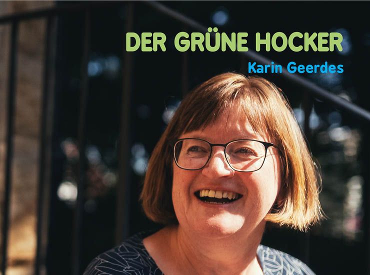 Schriftstellerin Karin Geerdes lacht