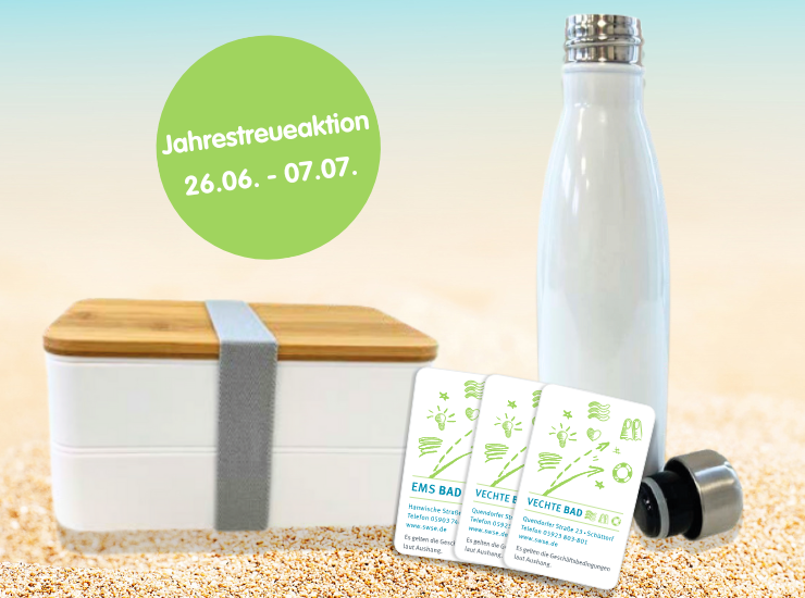 Stadtwerke Treuegeschenk, Lunchbox und Trinkflasche