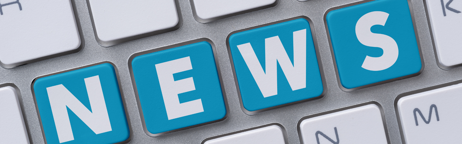 Blaue Tasten mit dem Wort news